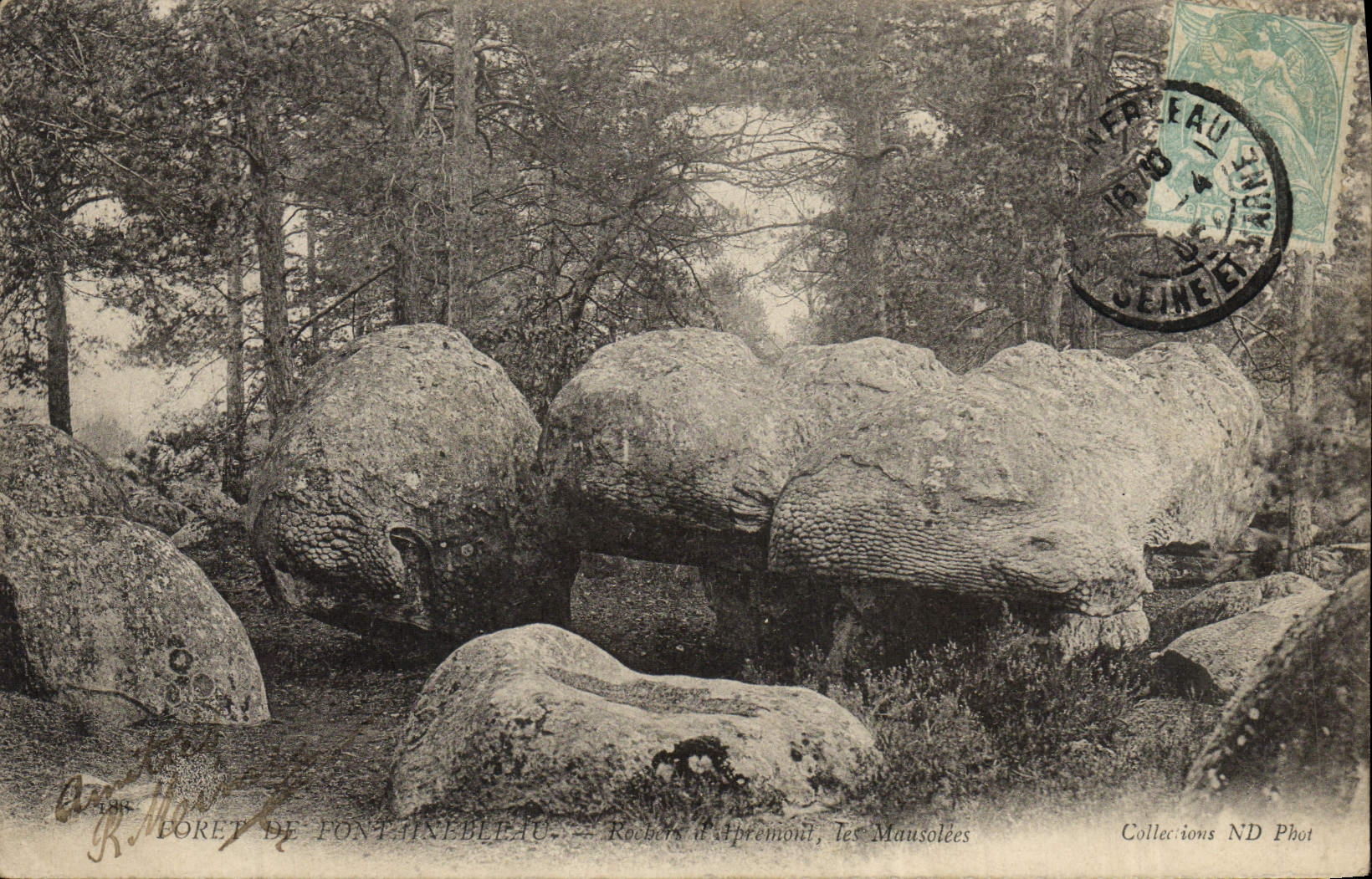 Bosque de Fontainebleau — Rocas de Aprémont, Los Mausoleos — Colecciones ND Phot