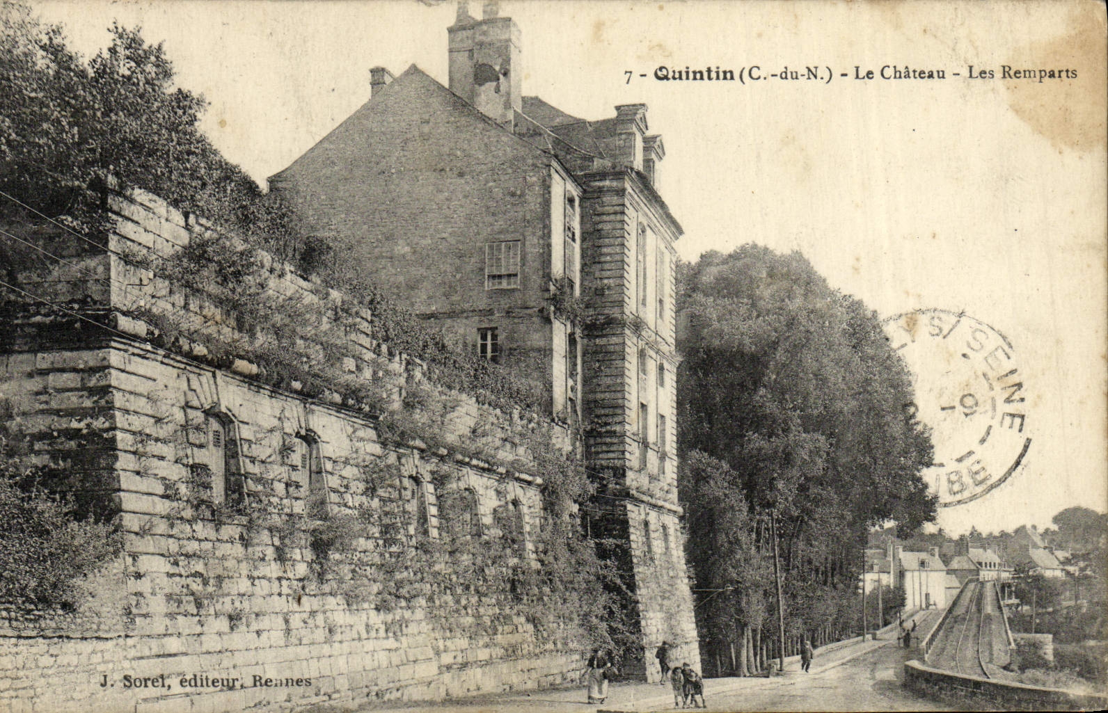 Quintin (C.-du-N.) - Le Château - Les Remparts — J. Sorel, éditeur, Rennes, n°7