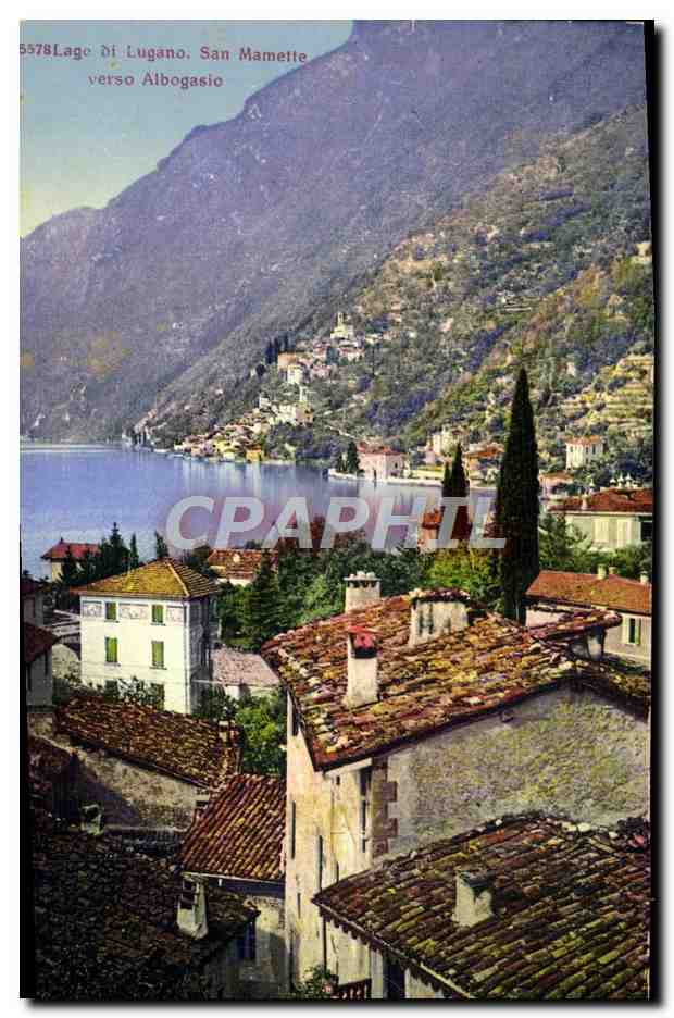 CPA Lago di Lugano San Mamette verso Albogasio