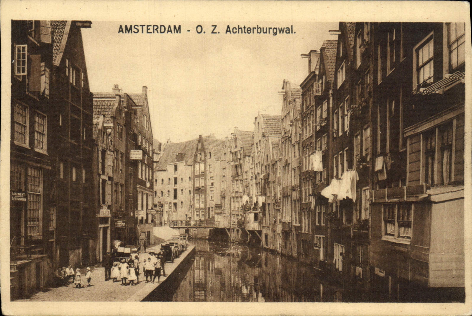 CPA Amsterdam Achterburgwal Enfants