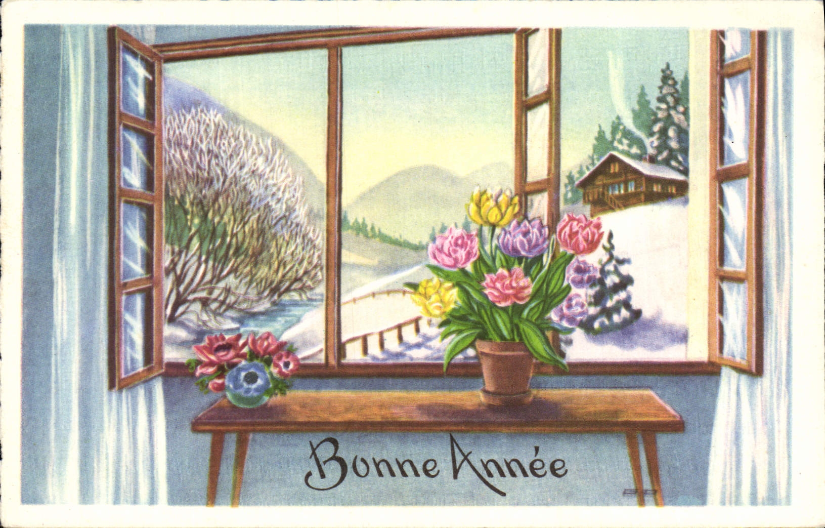 CPA Bonne Annee