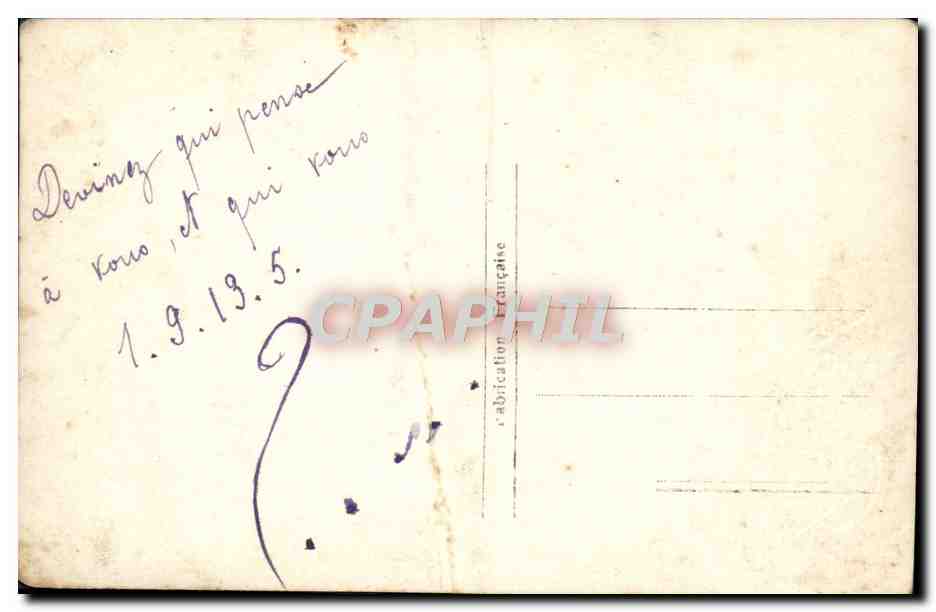 CPA Fantaisie Fleurs 1er avril — Verso