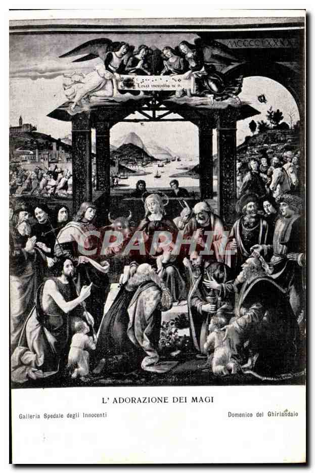 CPA L'Adorazione Dei Magi Galleria Spedale degli Innocenti 