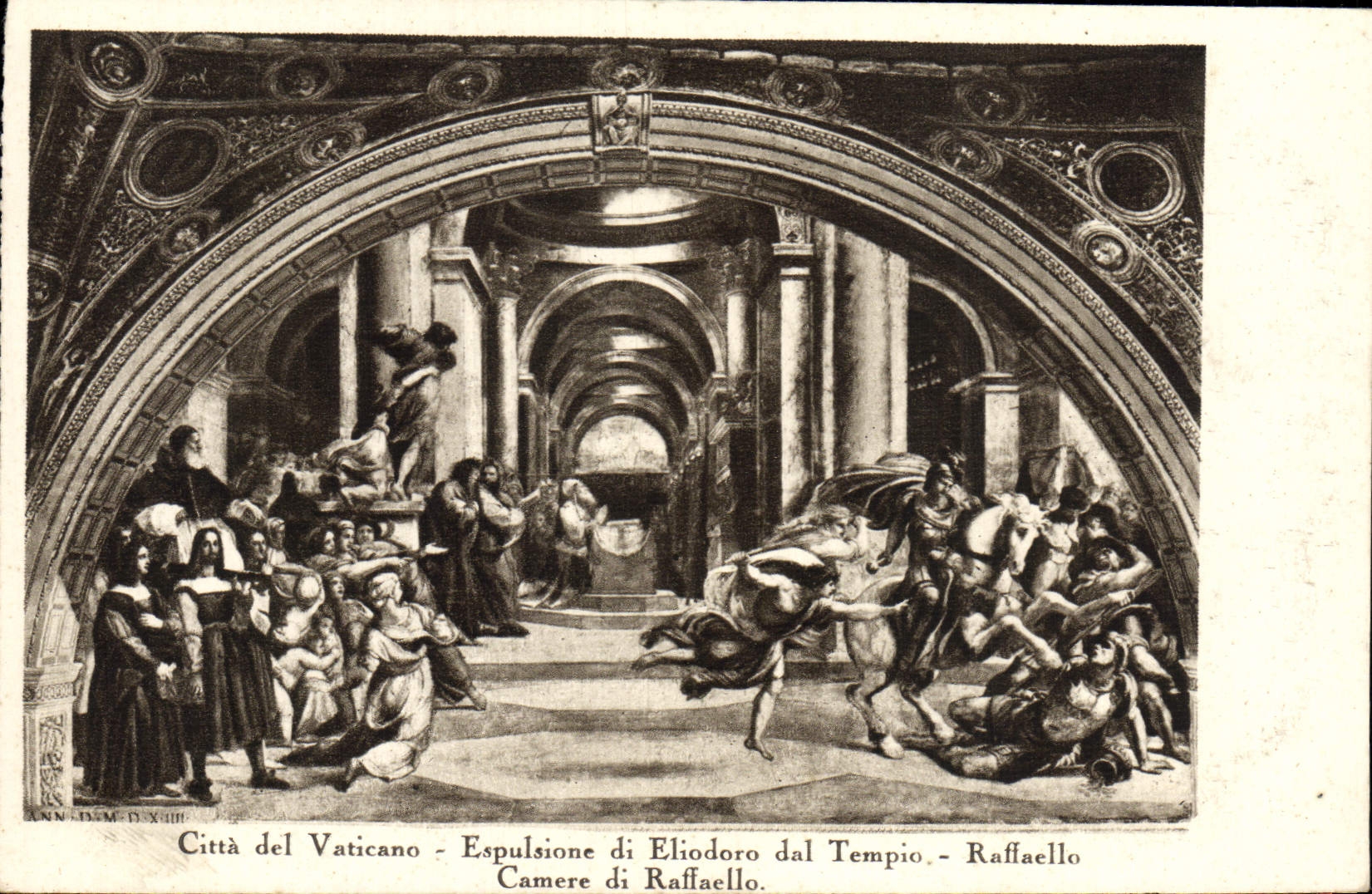 CPA Citta del Vaticano Espulsione di Eliodoro dal Tempio Raffaello Camere di Raffaello