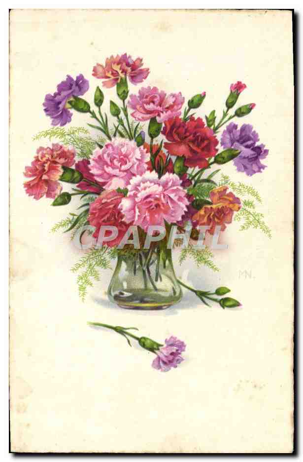 CPA Fantaisie Fleurs