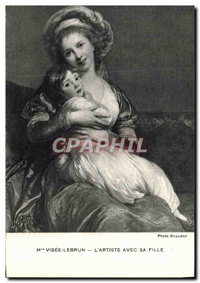 CPM Vigee Lebrun L'Artiste Avec Sa Fille