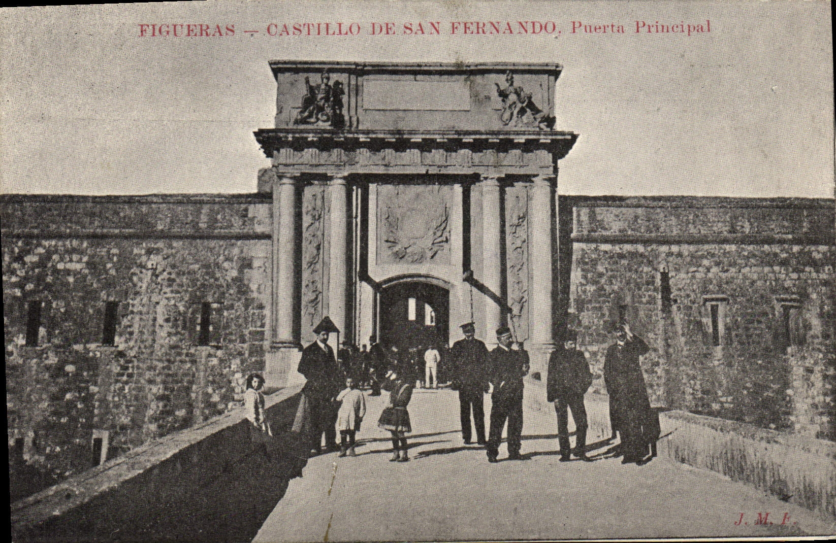 CPA Figueras Castillo De San Fernando Puerta principal