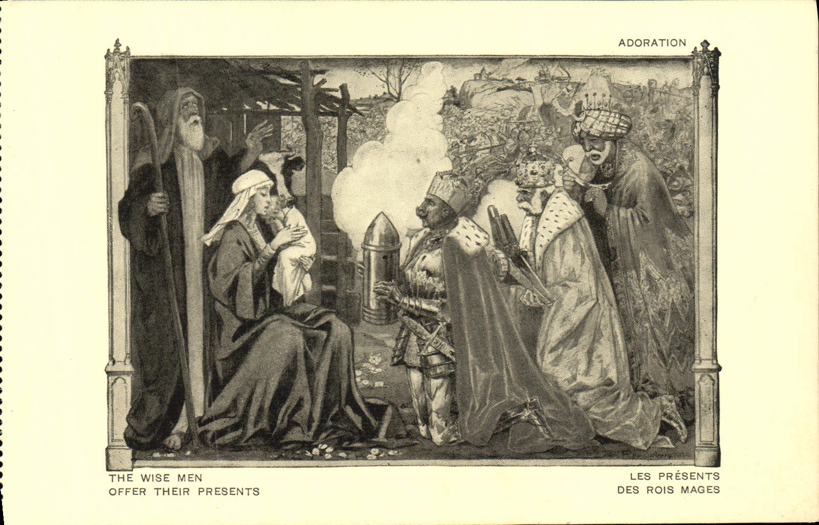 CPA Militaria Orphelins de la guerre Les presents des rois Mages 