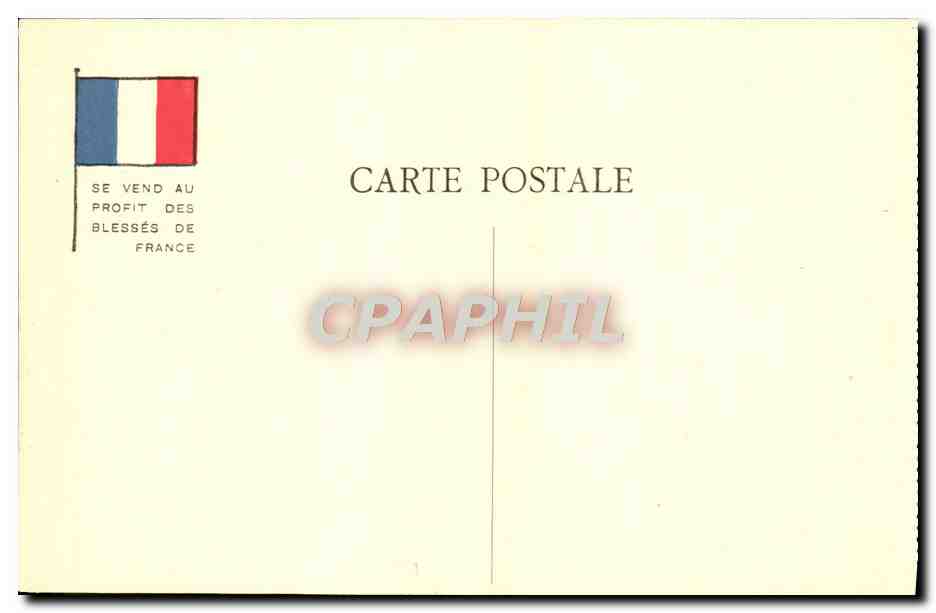 CPA Militaria Orphelins de la guerre Necessite Fait Loi — Rückseite