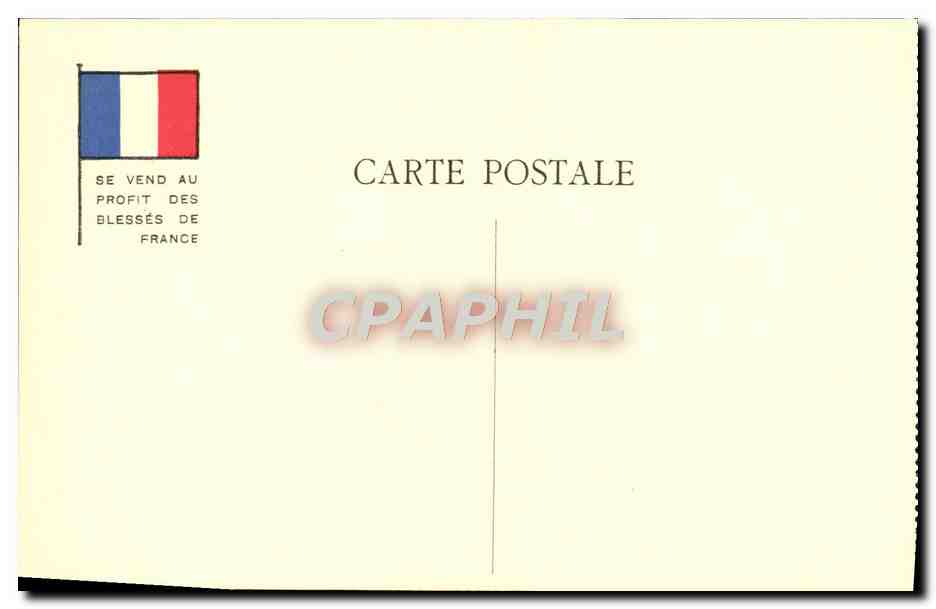 CPA Militaria Orphelins de la guerre Francs Tireurs  — Rückseite