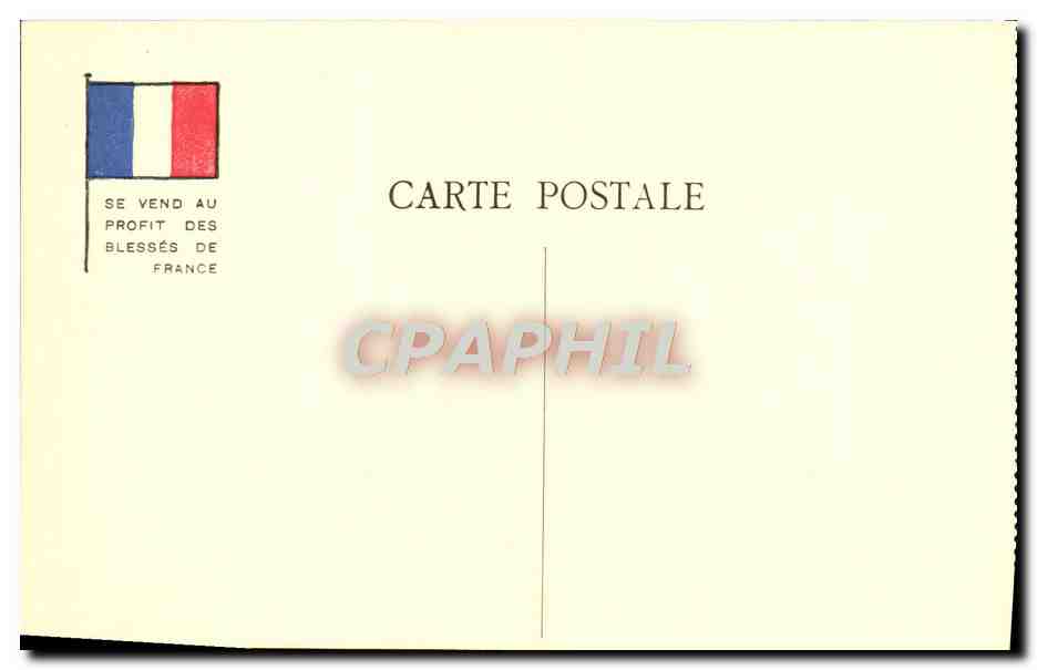 CPA Militaria Orphelins de la guerre Seduction — Rückseite