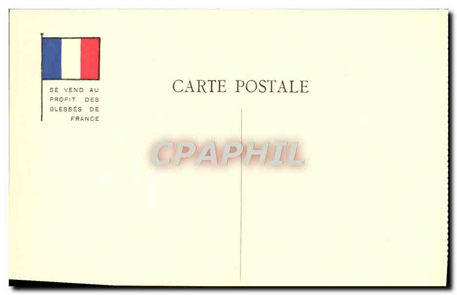 CPA Militaria Orphelins de la guerre L'holocauste — Rückseite