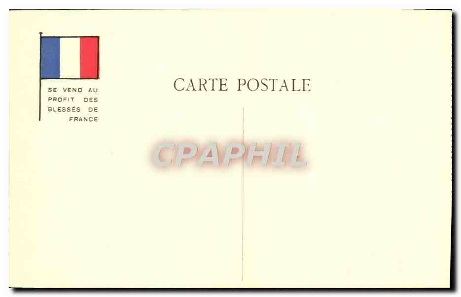 CPA Militaria Orphelins de la guerre Sur L'Yser pour Calais — Rückseite