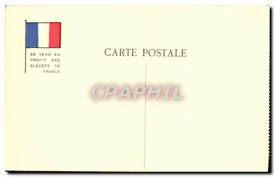 CPA Militaria Orphelins de la guerre Le temoignane des pierres — Rückseite