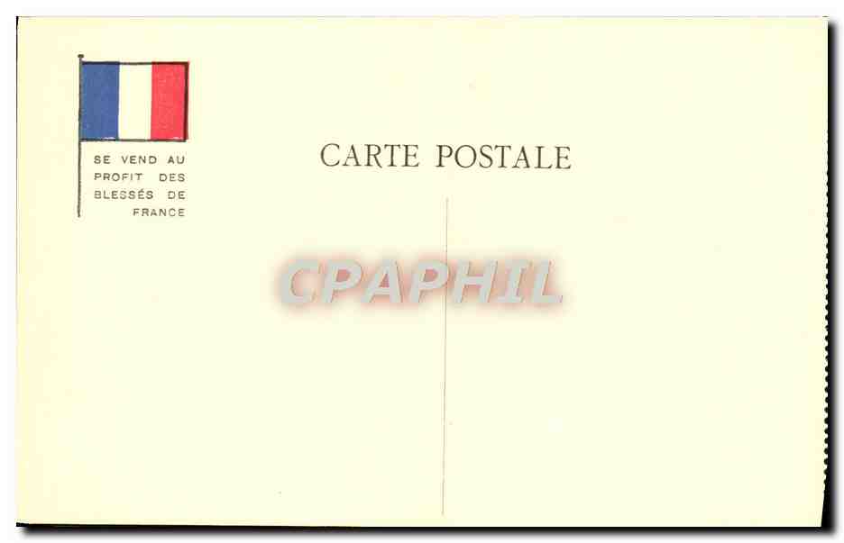 CPA Militaria Orphelins de la guerre Les Bombes Aeriennes — Rückseite