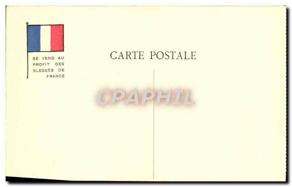 CPA Militaria Orphelins de la guerre Le reveil — Verso