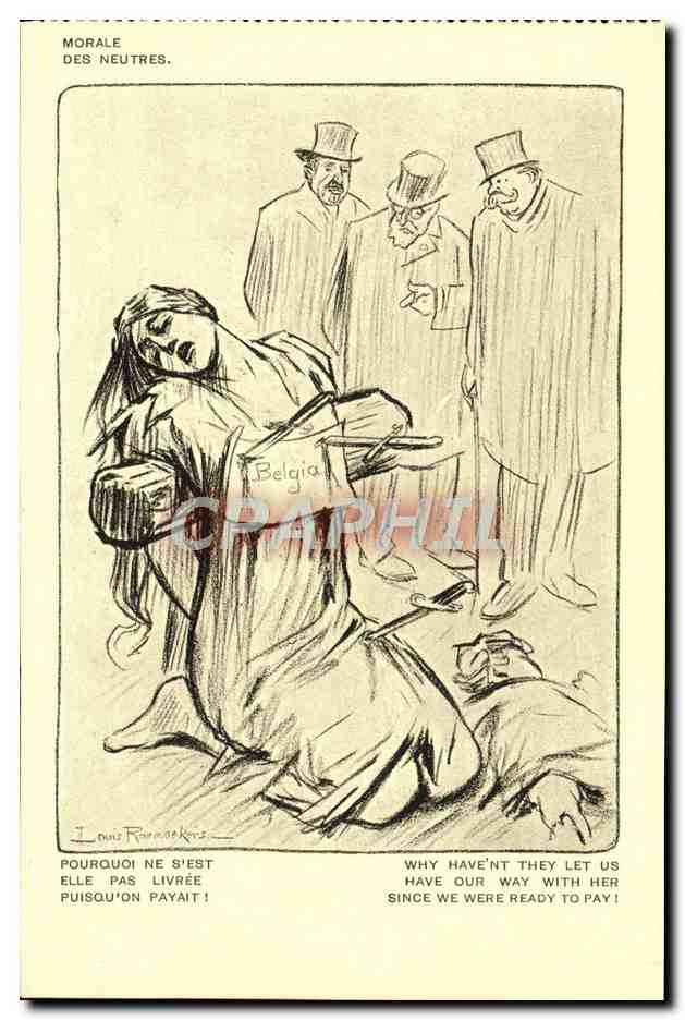 CPA Militaria Orphelins de la guerre Morale des neutres Belgia