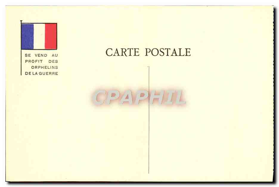 CPA Militaria Orphelins de la guerre Morale des neutres Belgia — Rückseite