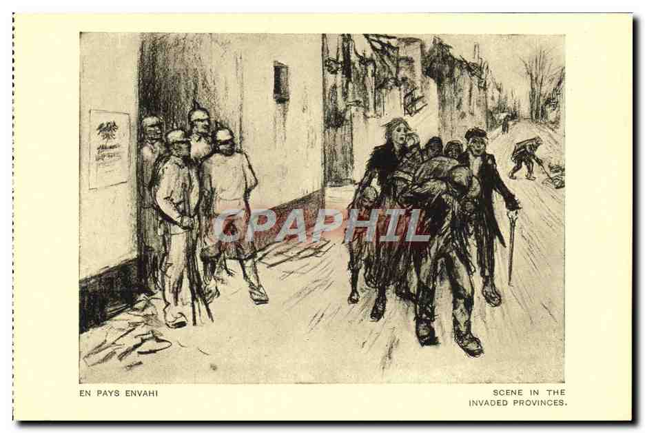CPA Militaria Orphelins de la guerre En Pays Envahi 