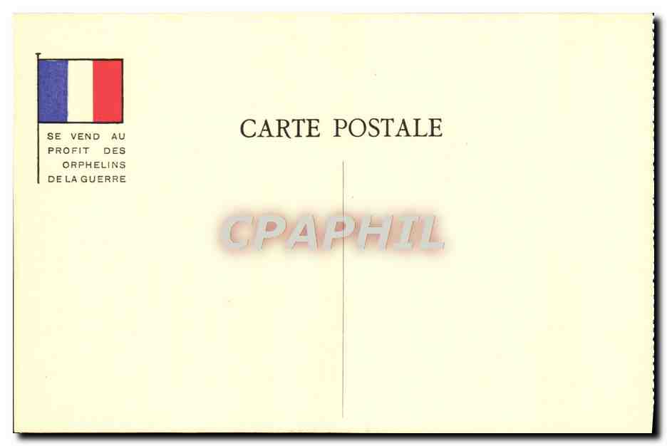 CPA Militaria Orphelins de la guerre En Pays Envahi  — Rückseite