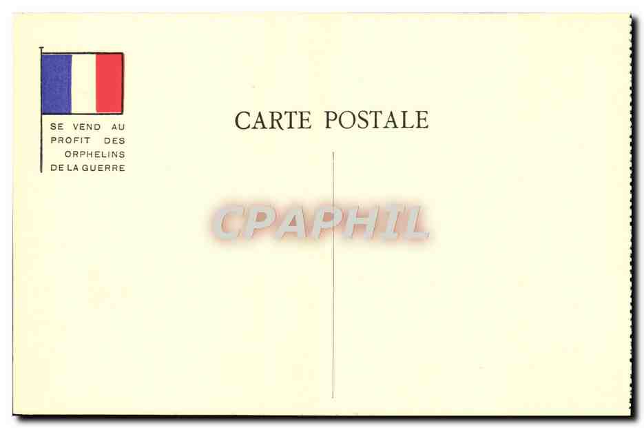 CPA Militaria Orphelins de la guerre Les Beautes De La Guerre — Rückseite