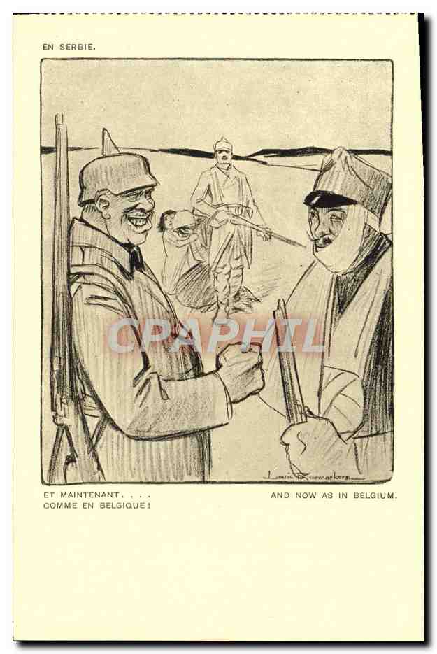 CPA Militaria Orphelins de la guerre En Serbie
