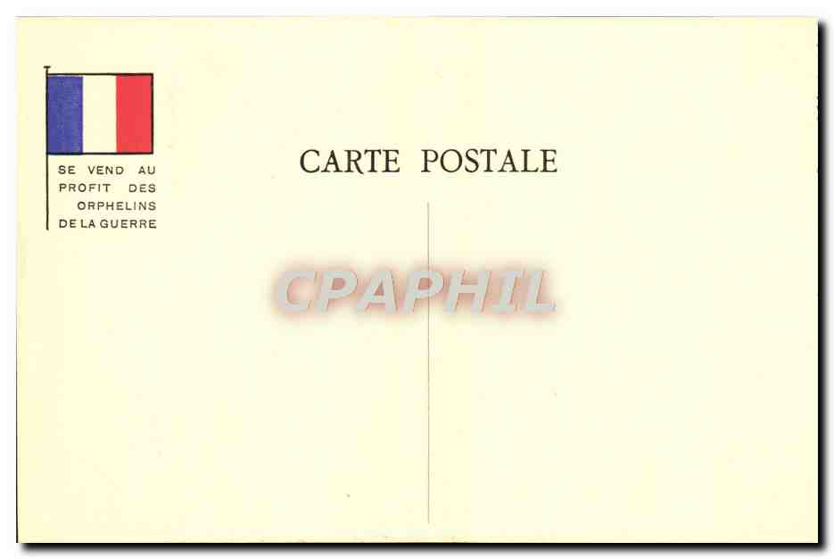 CPA Militaria Orphelins de la guerre Asphyxie Lente Les gas — Verso