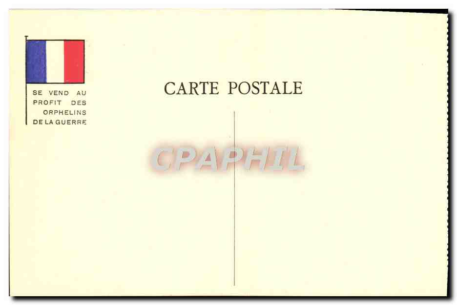 CPA Militaria Orphelins de la guerre Oui Ne Proteste Pas Est Complice La conscience universelle — Rückseite