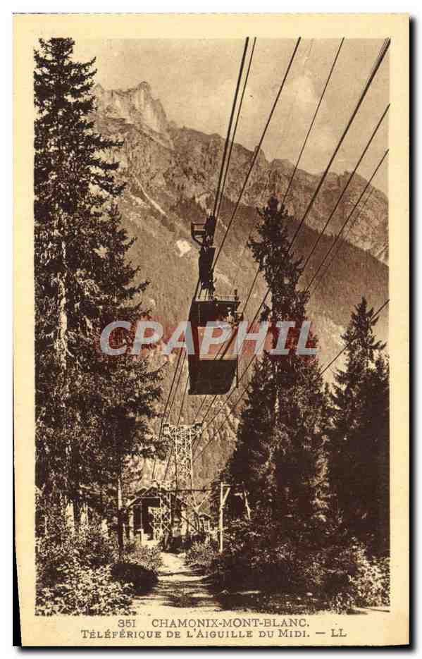 Téléphérique de l'Aiguille du Midi — Chamonix-Mont-Blanc — LL n°351