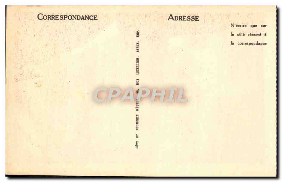 CPA Chamonix Mont Blanc La Chaine De Fer Montenvers Et Aiguille Du Dru — Verso