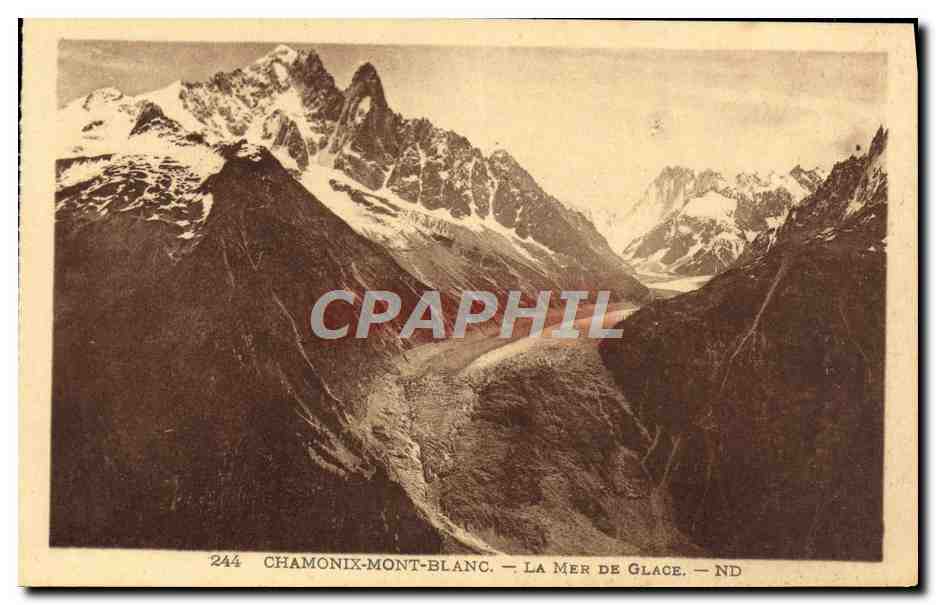 CPA Chamonix Mont Blanc La Mer De Glace