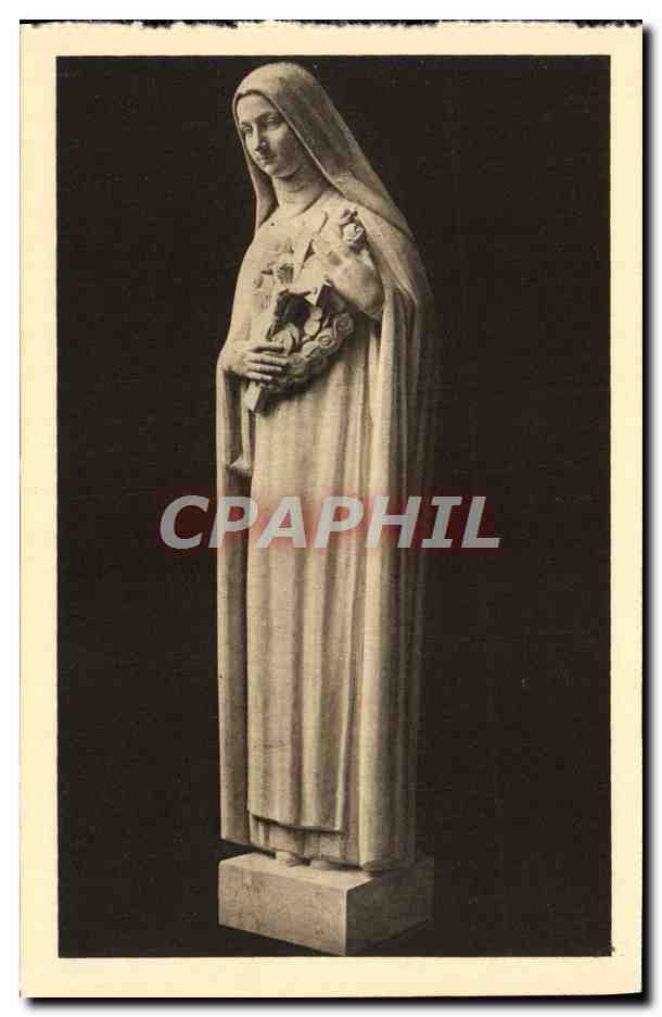 CPA Ossuaire de Douamont Militaria Statue de Ste Therese de l'Enfant Jesus 