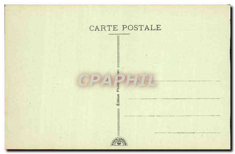CPA Ossuaire Provisoire de Douaumont Statue de la Resignation Militaria — Rückseite