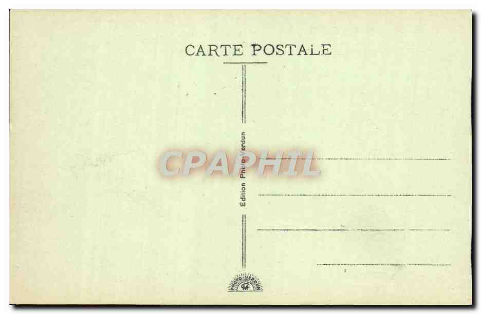 Bataille de Verdun — Ruines de l'Ouvrage de Thiaumont et Débris de la Tourelle de Mitrailleuse — Édition Photo-Verdun — Verso