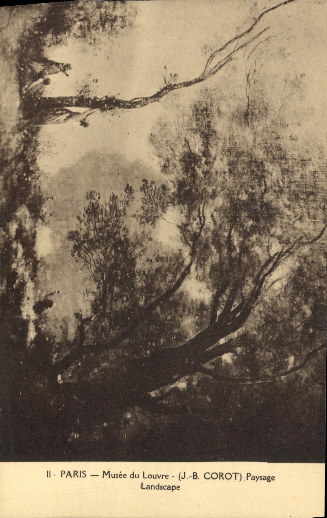 CPA Paris Musee du Louvre Corot Paysage 