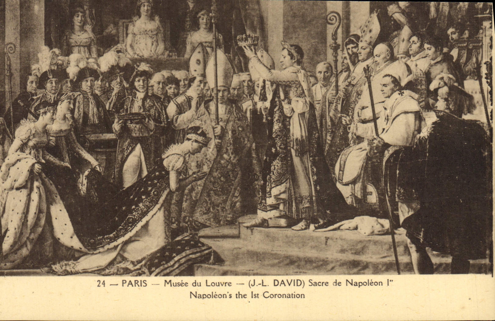 CPA Paris Musee du Louvre Sacre de Napoleon 1er 