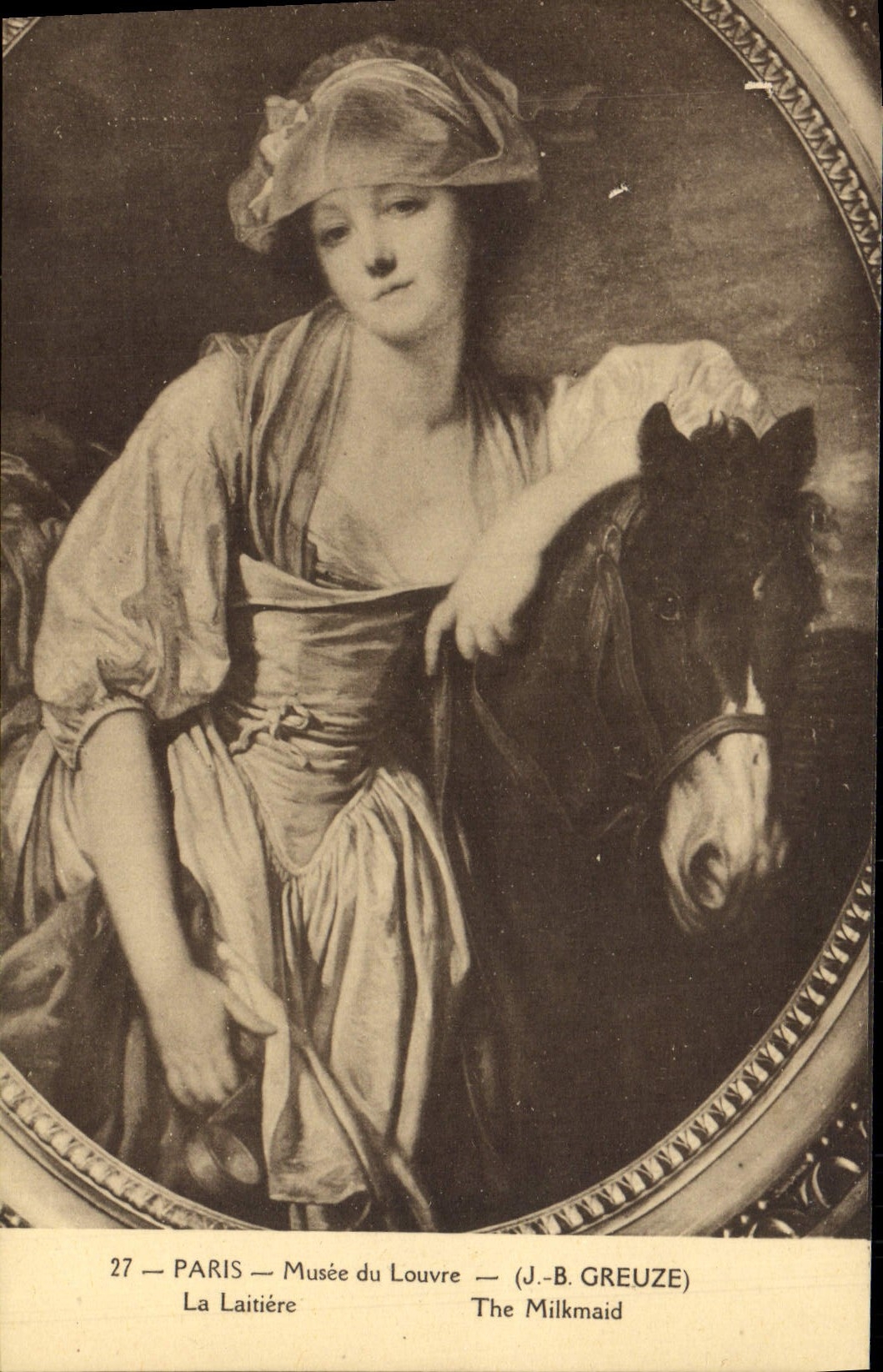 CPA Paris Musee du Louvre Greuze La laitiere