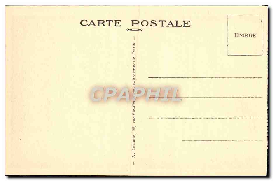 CPA Malmaison Le Vestibule d'honneur — Rückseite