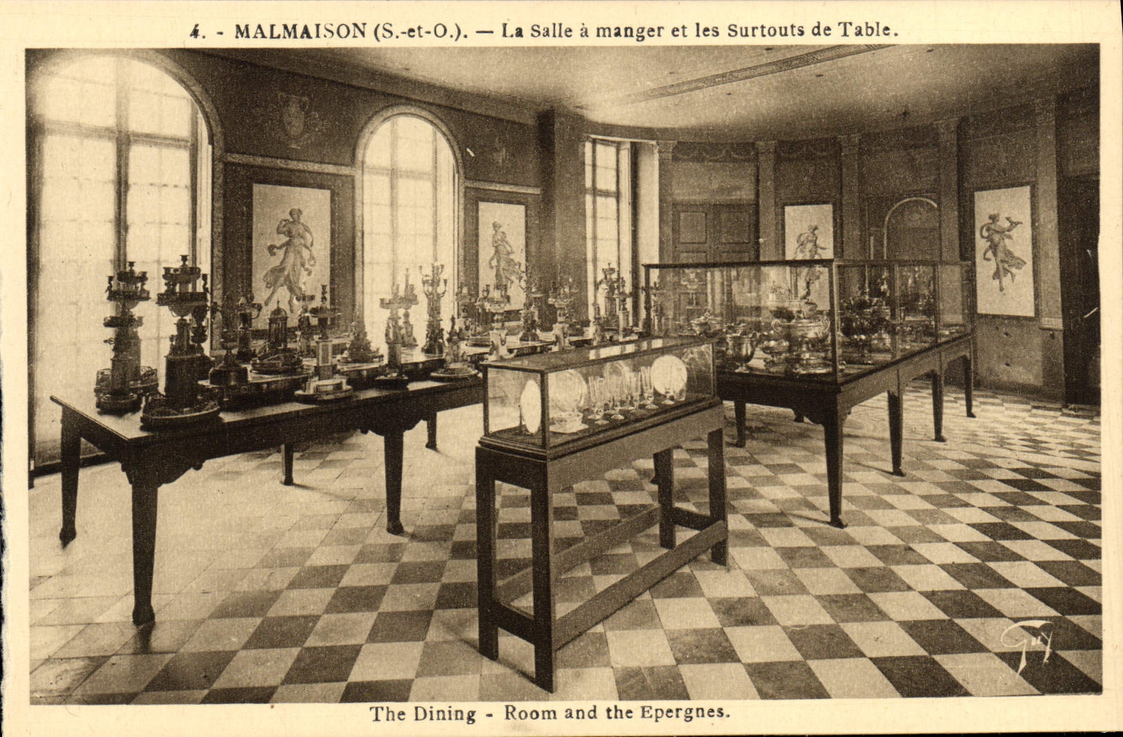 CPA Malmaison La Salle a Manger et les Surtouts de Table