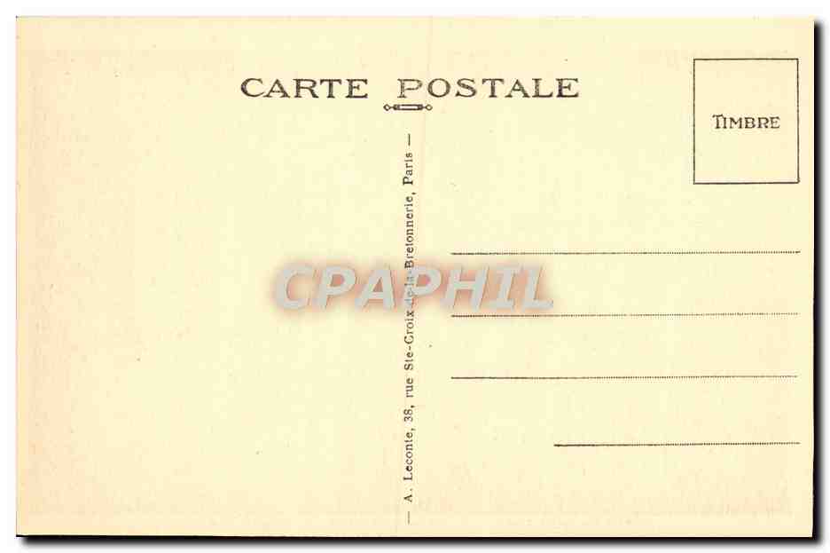CPA Malmaison La Salle du Conseil — Rückseite
