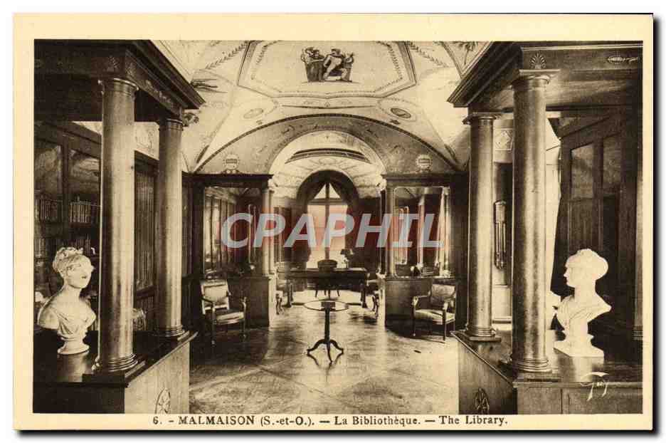 CPA Malmaison La Bibliotheque 