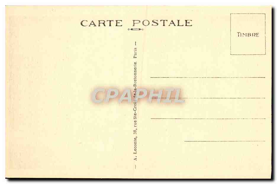 CPA Malmaison Le Salon de Billard et les Tapisseries Napoleon 1er — Verso