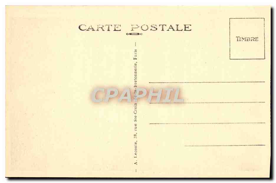 CPA Malmaison Chambre Meubles et souvenirs de la reine Hortense — Rückseite