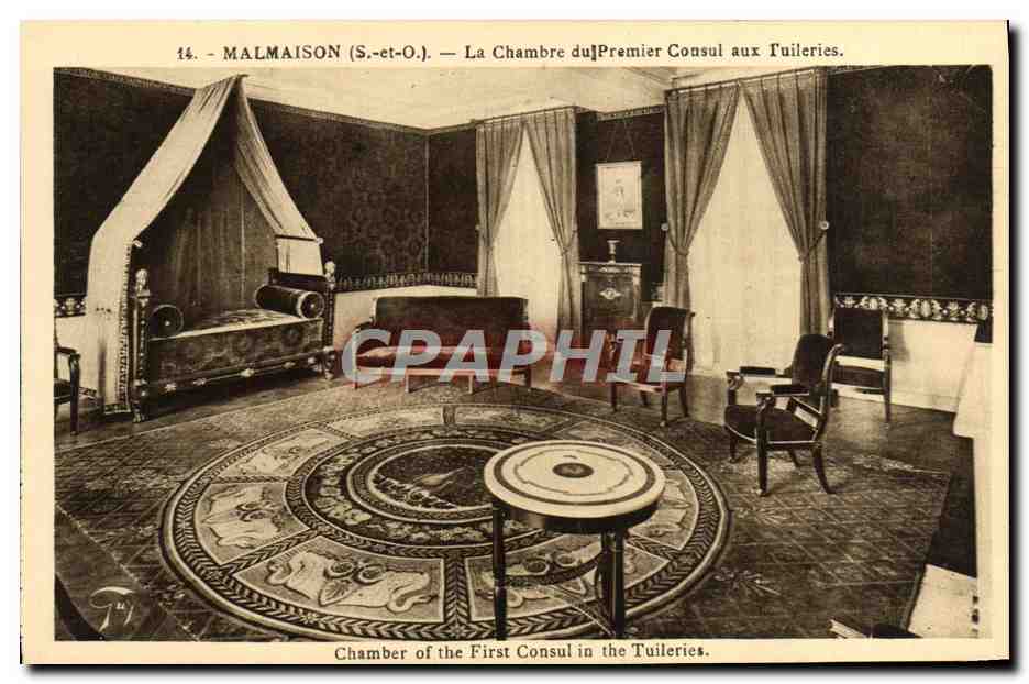 CPA Malmaison Le Chambre du Premier Consul aux Tuileries