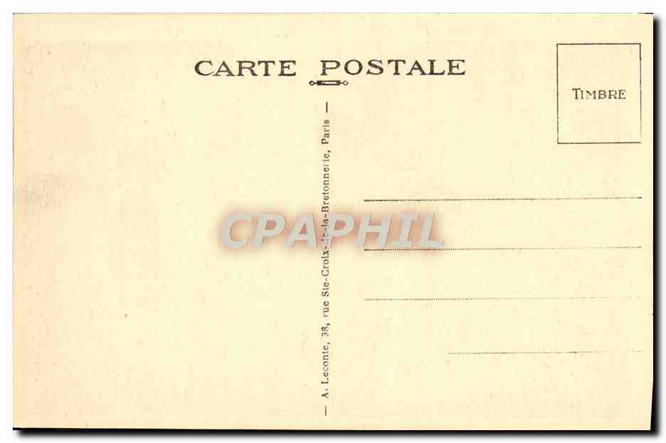 CPA Malmaison Le Chambre du Premier Consul aux Tuileries — Verso