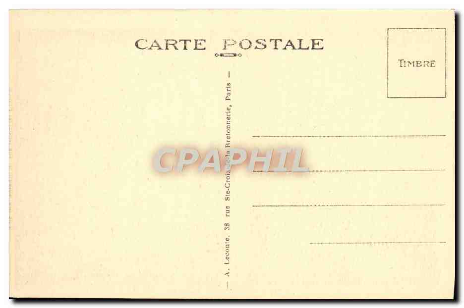 CPA Malmaison La Chambre de L'Imperatrice Josephine — Verso