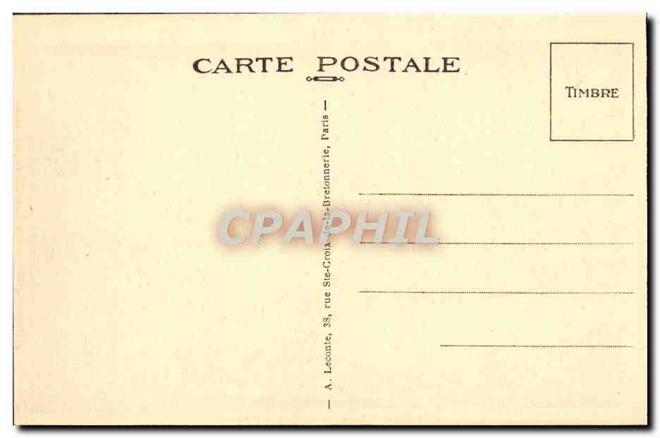 CPA Malmaison Le Cahinet de Travail d'ete du Premier Consul — Verso
