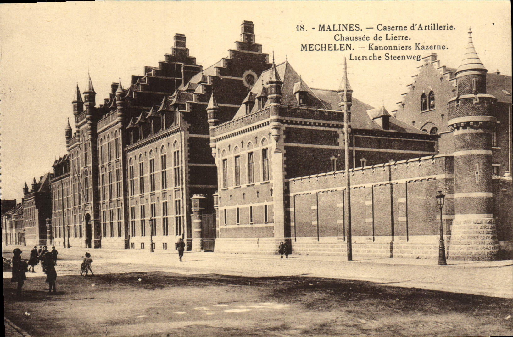CPA Malines Caserne D'Artillerie Chaussee De Lierre 