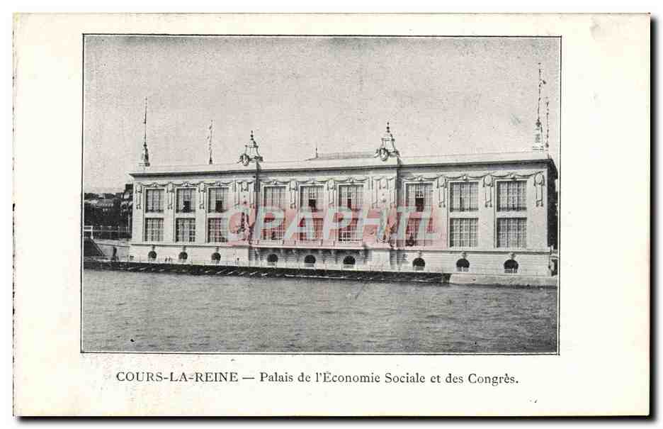 CPA Paris Exposition de 1900 Cours La Reine Palais De L'Economie Sociale Et Des Congres