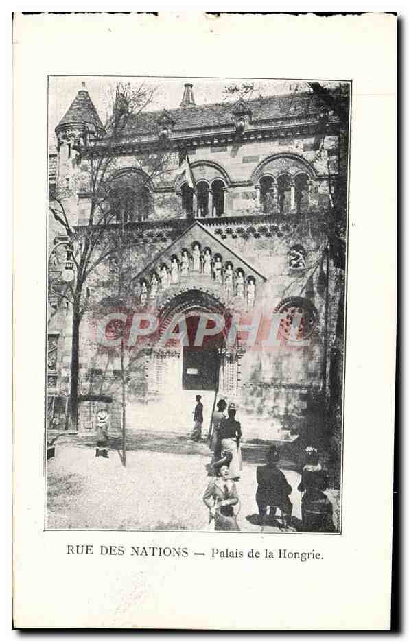 CPA Rue Des Nations Palais De La Hongrie